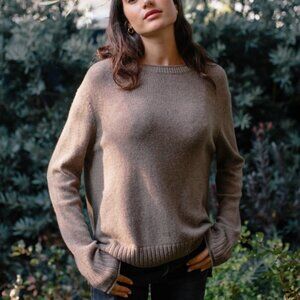 Jenni Kayne Everyday Sweater in Taupe Sz XL